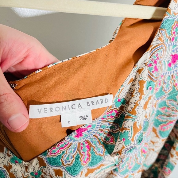 Veronica Beard Lozano Floral Silk Crepe Mini Dress - Picture 6 of 9